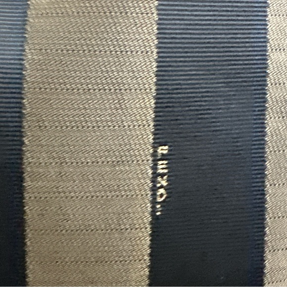 Authentic FENDI Pequin Crossbody Messenger Bag Brown Striped Canvas Vintage - Picture 5 of 13